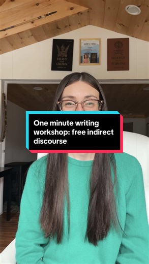 One minute writing workshop: free indirect discourse #authorsoftiktok #writingabook #howtowriteabook #writing #aspiringauthor
