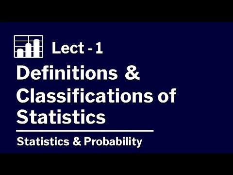 Definition & Classification of Statistics | Statistics & Probability Made Simple| Lec-1