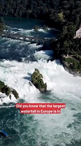113K views · 3.1K reactions |  Switzerland is home to natural wonders!   Discover the Rhine Falls, the largest waterfall in Europe, in under 50 seconds. | About Switzerland | Facebook