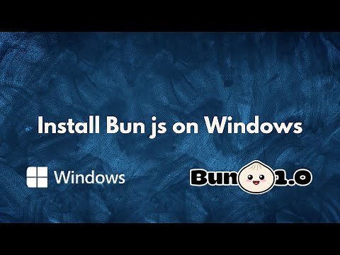 Easy Way How To Install Bun js On Windows (Step by Step)