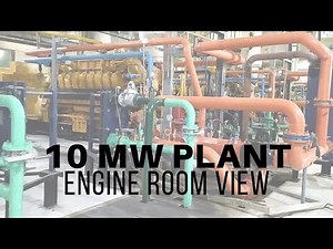 CAT GENERATORS BASED ENGINE ROOM VIEW 10 MW CO GENERATION PLANT
