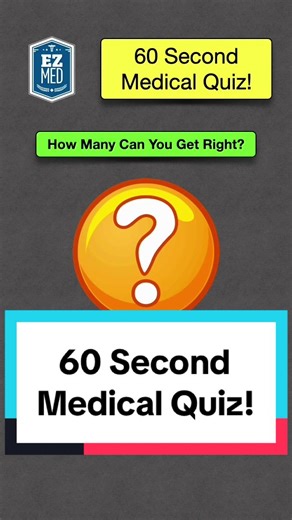 Medical Quiz Questions & Answers #medicalquiz #questions #game #answers #nursingstudent #nclex #medschool #usmle #premed #mcat #paramedic #ezmedlearning