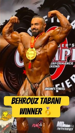 BEHROUZ TABANI WINS 2026 CHINA PRO! 🏆 Emotional Victory Moment #bodybuilding