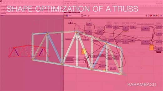 Karamba3D Tidbits #39 Shape Optimization of a Truss