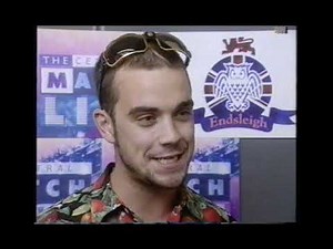 Robbie Williams half time interview Stoke v Vale 1995