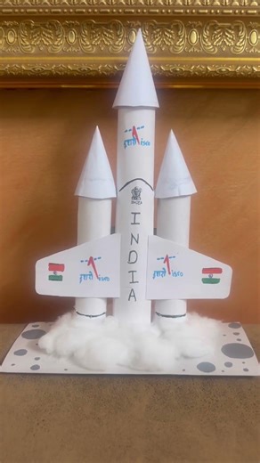 Paper Rocket model ||6th 11yrs || #paper #craft #all #art #model #skill #trending #rocket #most #yt