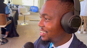 Tumelo Sitayelo speaks about intellectual property protection here at Innovation Botswana Day at the Botswana Digital & Innovation Hub science & technology park. | Yarona FM