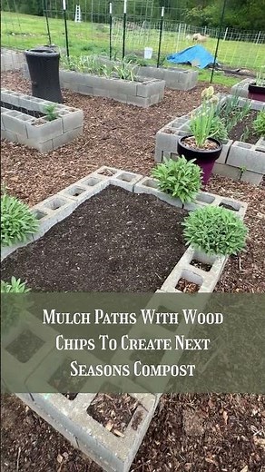 Mulching Paths With Wood Chips To Create Next Seasons Mulch #gardeningtips #homesteading