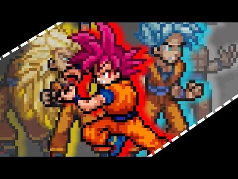 GOKU WITH ALL FORMS - SSJ GOD - SSF2 Mod