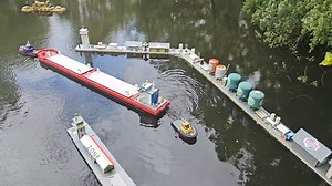 93K views · 1.2K reactions | Titan 3, 15ft steel tanker towed in windy conditions by the John Silver and the Bullship. | Jersey Model Tug Association | Facebook
