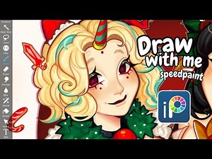 Draw w/ me 🎄 Belated Christmas | Ibispaint | iPad ASMR + Speedpaint