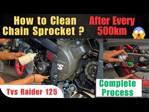 How to clean & Lube chain sprocket at Home | Complete Guide Step by step #bike #maintenance #diy