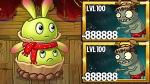 PvZ 2 超级植物级别 100 对抗 超级疯狂小丑分裂僵尸 2.4 百万生命值 - 哪种植物更强大?