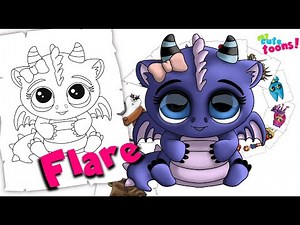 Little Charmers: How to Draw Flare | Easy Drawing Tutorial
