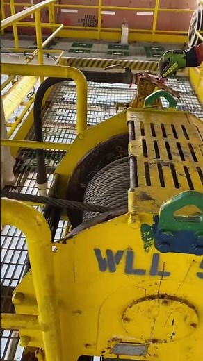 Winching Tow Bridle Air Tugger #offshore #arms #drilling #rig #jackup #roustabout