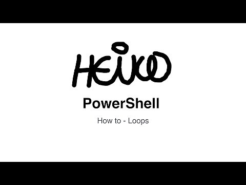 Windows PowerShell - How to - Loops