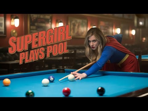 This Supergirl Pool Trick Shot is Insane