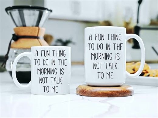 Funny Coffee Mug: Don't Talk to Me - Introvert Gift - Etsy