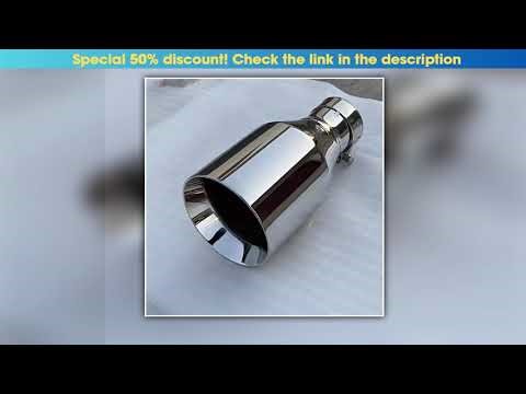 1PC Universalsmooth Stainlesssteel tail throat large diameter Caraccessori Auto parts modified