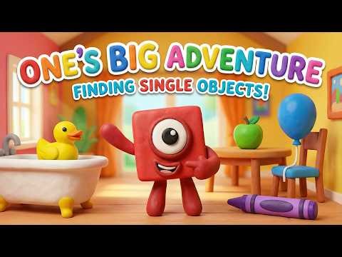 Numberblock One’s First Mission: The Hunt for "ONLY ONE"! 🏠 ✨, 🎈, 🍎| Fun Learning for Kids!