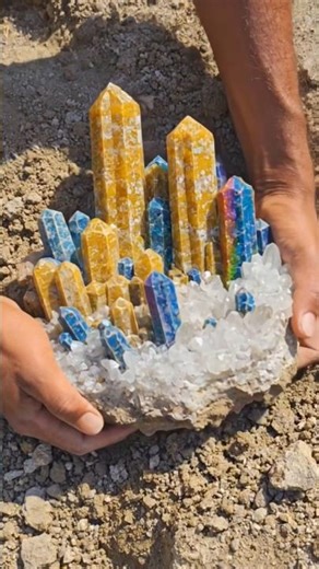 OMG 😱 Diamond Hunter Finds Mysterious Multi-Color Crystal Towers in Massive Abandoned River 💎