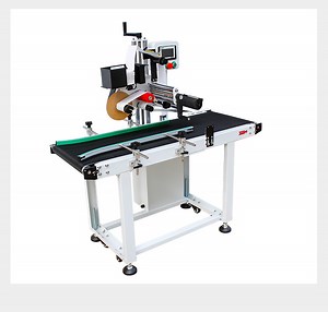 [Hot Item] Tabletop Sticker Automatic Flat Box Card Paper Bag Stand up Pouch Labeling Machine with Paging Machine