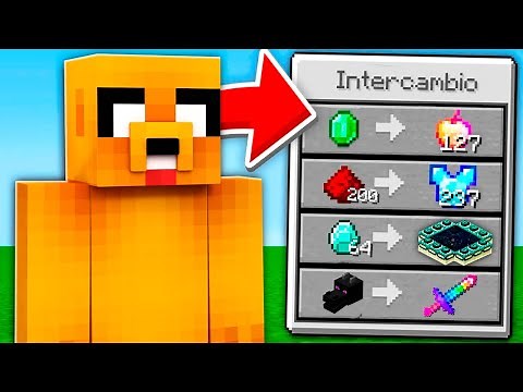 Paso Minecraft pero los YOUTUBERS me Intercambian Items OP