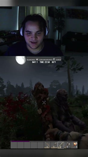 Barely Surviving Our First Night || 7 Days to Die: Survive Together || #7dtd #funnyclips #minecraft