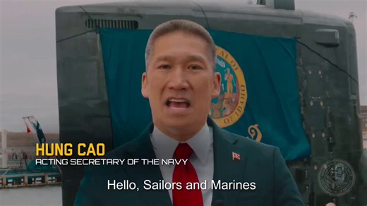 New Acting Navy Secretary Hung Cao, who fled Communist Vietnam as a child, in his first address to troops:"First and foremost, is to take care of you. We will take care of your needs and make sure you can do the mission. Second, is we're going to build ships. We need the platforms we need in order to defend this country. And finally, is to defend the homeland. Our mission has not changed.""I'm never above you, I'm never below you. I'm always inside you. Semper Fi and Hooyah!"