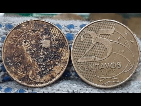 Rare 25 cent coin, year 2008. Did you find one with this defect? ​​Look at the value: $70 to $80 ...
