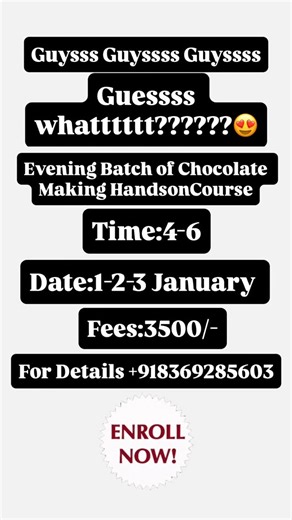 Tahoor Fatima Raad on Instagram: "Join our upcoming ❤️ *chocolate making course for beginners (offline)* By Tahoor Fatima Raad learn to make various types if chocolates Things you will learn : LEARN TO USE OF COMPOUND CHOCOLATE (ONLY) COOKIE AND CREAM CHOCOLATE CARAMEL CHOCOLATE METLING CHOCOLATE DRY FRUIT STUFFED CHOCOLATE Brittles chocolate COFFEE CHOCOLATE BERRY KISS CHOCOLATE PINATA CHOCOLATE SHELL MINI CHOCOLATE BOMBS ROCK ALMONDS Things you will get : life time whatsapp group support ISO c