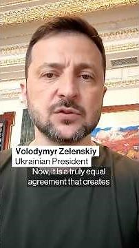 Ukraine's Zelenskiy says the natural resources deal reached with Trump is fair #war #politics