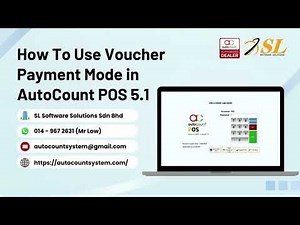 (中文) How To Use Voucher Payment Mode in AutoCount POS 5.1 操作示范
