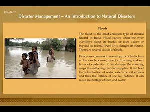 Disaster Management – An Introduction to Natural Disasters