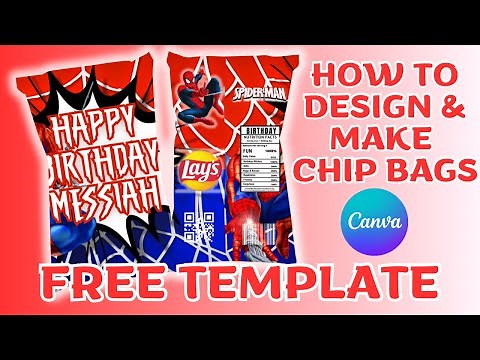 Super Easy Chip Bag Design & Assembly Tutorial w/ Canva + FREE Template | PART 1