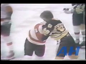 NHL Dec. 9, 1978 Andre Dupont,PHI v John Wensink,BOS Philadelphia Flyers Boston Bruins