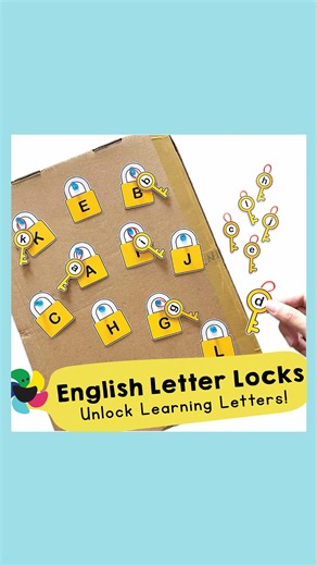 Unlock letter recognition skills and boost fine motor abilities with our captivating Letter Locks Printable! 🗝️🔒 Engage young learners in a fun matching game that reinforces uppercase and lowercase letters. Visit our Etsy store now to bring home this educational treasure that sparks joy and learning! 🌟 ☰What you'll need: * Chanafavors Printables 🌈 Shop for Printable PDF Files 🖨 Chanafavors.etsy.com (Click our profile for live link) * Cardboard Box * Rubber Bands * Tape * Scissors / Glue * P