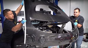 Witness the $21,000 Bugatti Veyron oil change