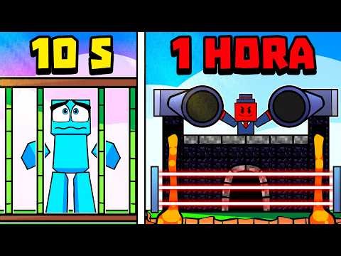 10 Segundos VS 1 Hora Usando HACKs de CONSTRUÇÃO no Minecraft!