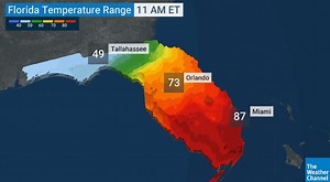 50K views · 1.4K reactions | There's nearly a 40 degree temperature difference between North and South Florida! | The Weather Channel | Facebook