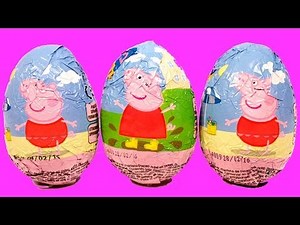 DibusYmas Surprise Eggs Peppa Pig Huevo Kinder Sorpresa egg by Unboxingsurpriseegg