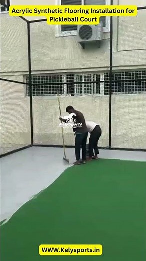Acrylic Synthetic Flooring Installation for Pickleball Court
