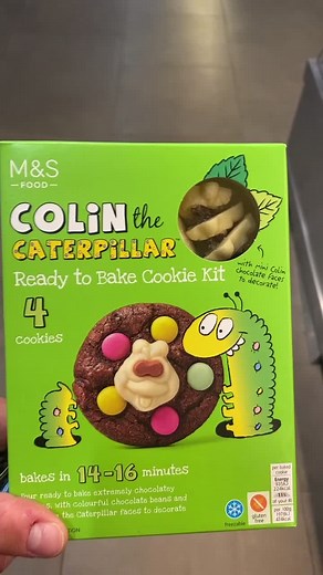 Delicious Colin the Caterpillar Cookie Dough Kit from M&S!