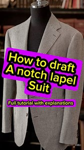 46K views · 1.3K reactions | How to draft a notch lapel suit || coat cutting tutorial | Vincent Abbah | Facebook