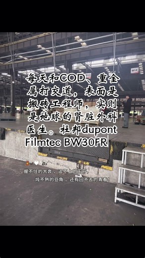 每天和COD、重金属打交道，表面是搬砖工程师，实则是地球的肾脏外科医生。杜邦dupont Filmtec BW30FR 40034i反渗透膜元件搬到河南