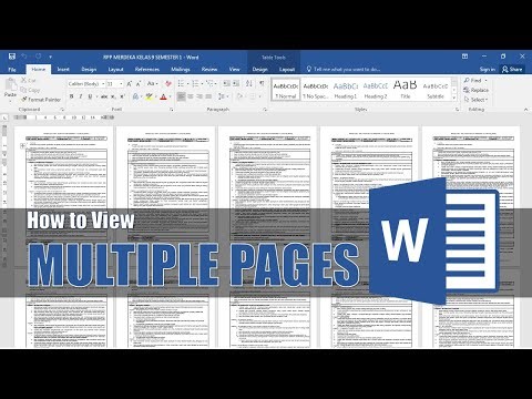 How to View Multiple Pages in Word