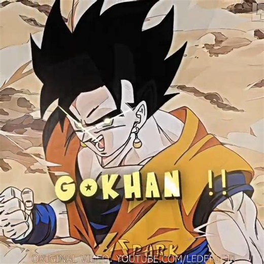 Goku and Gohan fusion= GOKHAN☠️ #subs