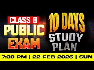 Class 8 Public Exam | Final Study Plan | Exam Winner