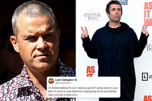 Liam Gallagher ends bitter feud with Robbie Williams after singer reveals his dad has Parkinson's