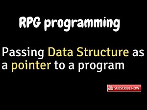 Passing Data Structure as a pointer to a RPG program | Data STRUCTURE pointer in rpg